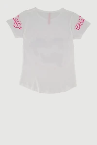 Girls My Pretty Girl Era Graphic T-Shirt, White,