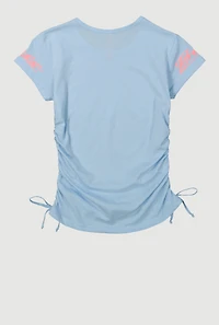 Girls Boss Definition Graphic Tee, Blue, Size 7-8