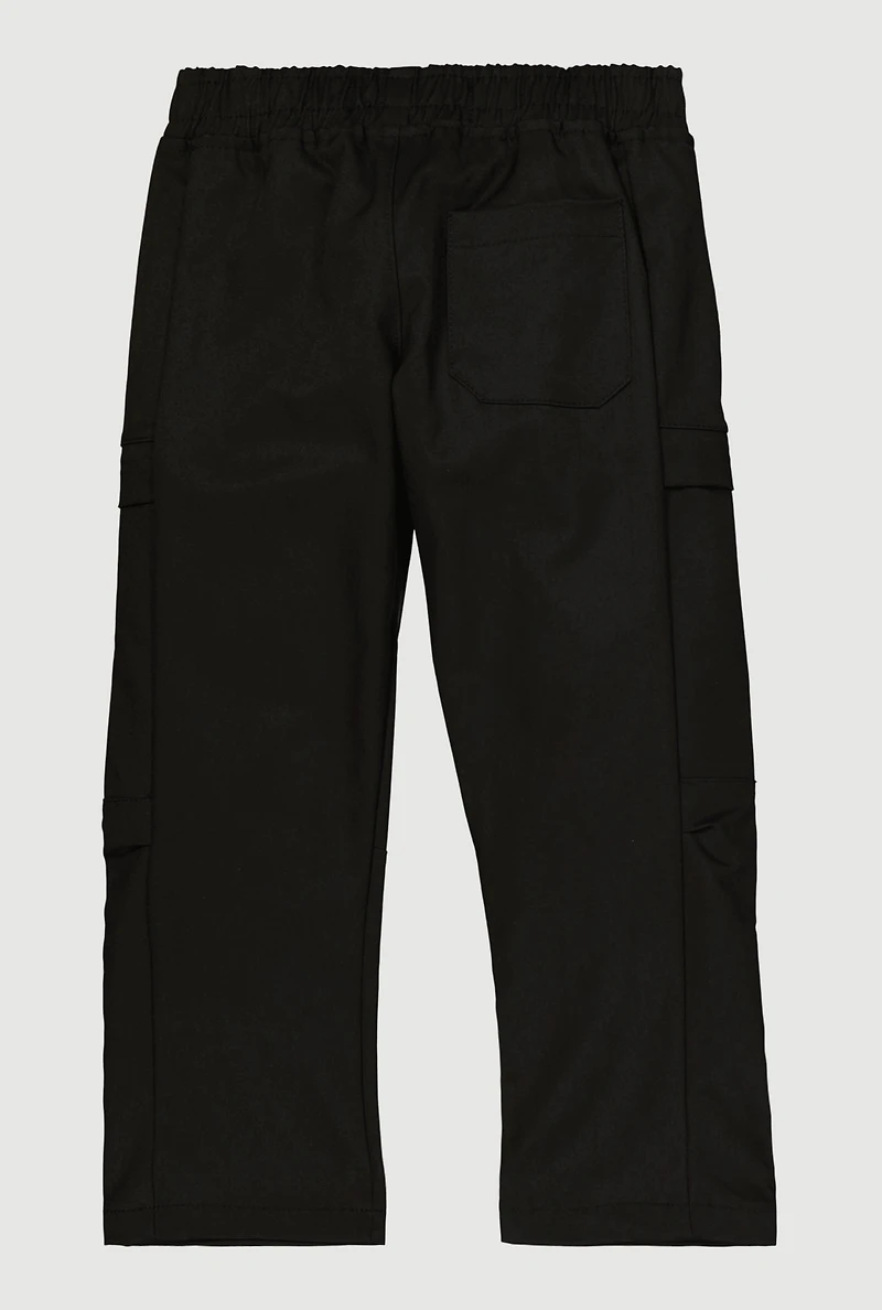 Little Boys Cargo Pocket Straight Leg Pants