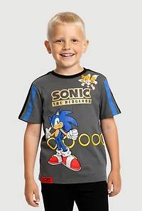 Little Boys Color Blocked Sonic The Hedgehog Graphic Tee