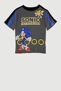 Little Boys Color Blocked Sonic The Hedgehog Graphic Tee