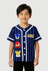 Little Boys Gotta Go Fast Sonic Graphic Baseball Jersey