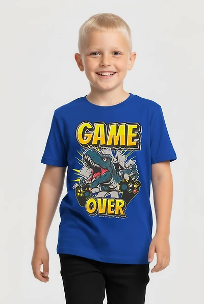 Little Boys Graphic Game Over T-Shirt