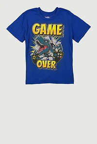 Little Boys Graphic Game Over T-Shirt