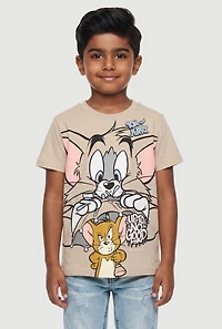 Little Boys Tom and Jerry Up to No Good T-Shirt