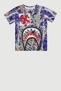 Little Boys Hunter Camo Sharkbite Graphic Tee