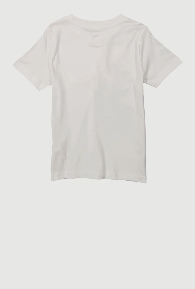 Little Boys Logo Graphic Crew Neck Short Sleeve T-Shirt