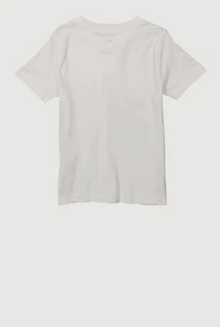 Little Boys Logo Graphic Short Sleeve T-Shirt, White, Size 6