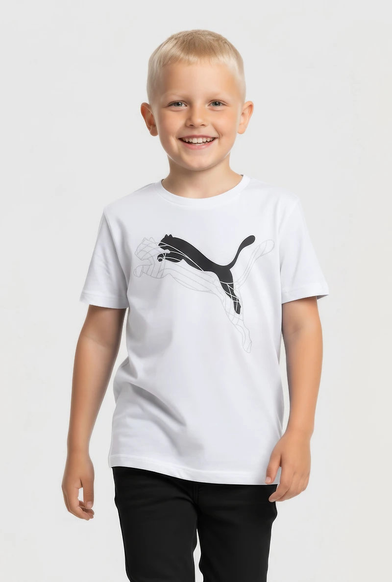 Little Boys Puma Graphic Tee and Socks Set