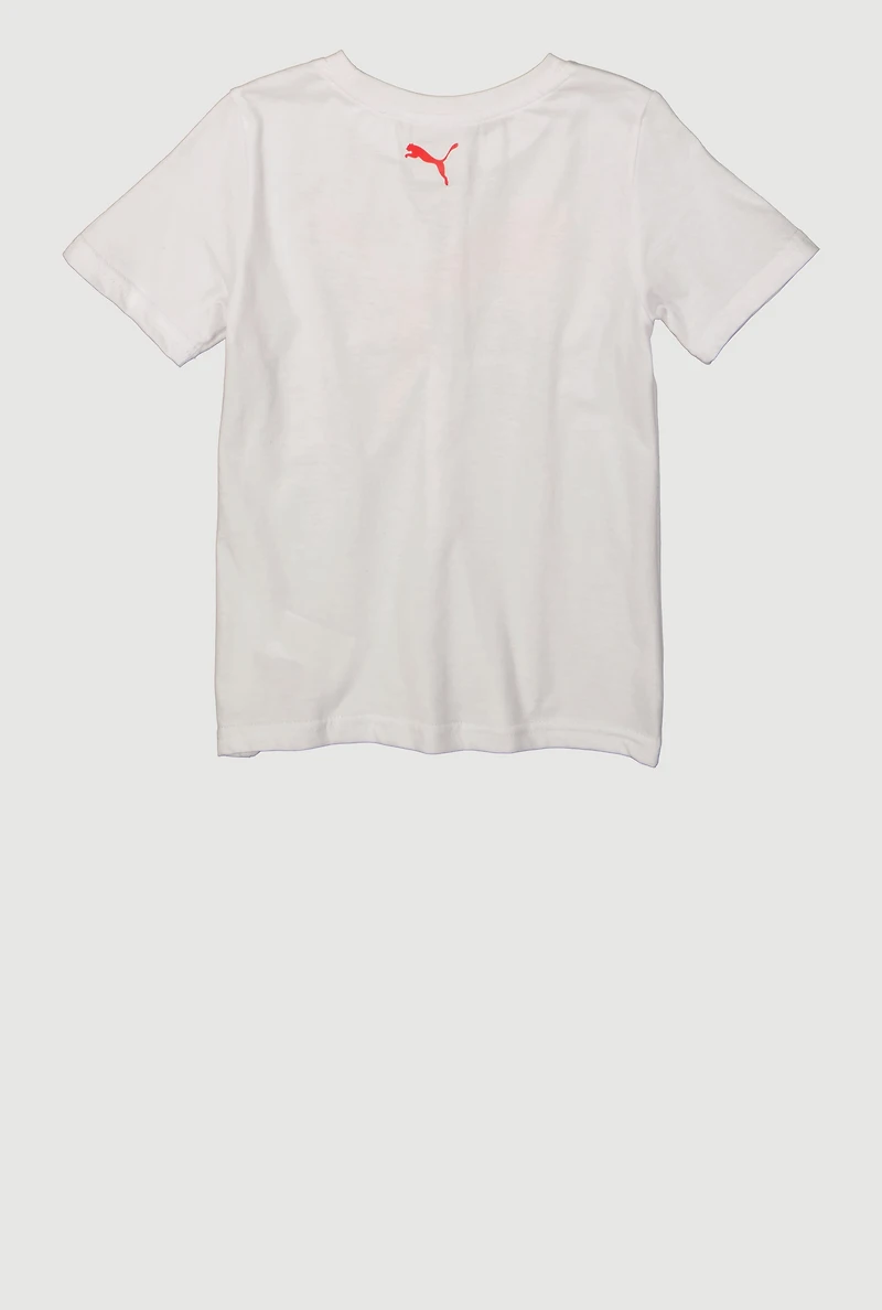 Little Boys Puma Graphic Tee with Socks