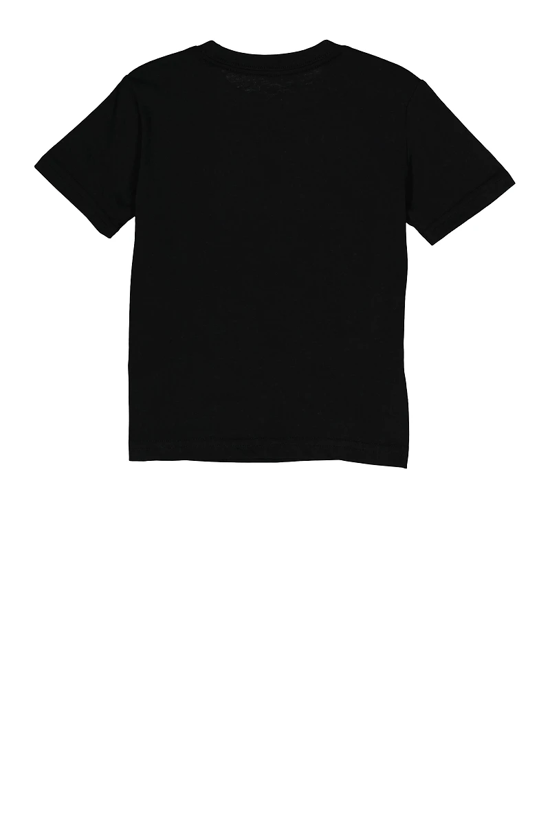 Little Boys Messi 10 Graphic Tee, Black, Size 5