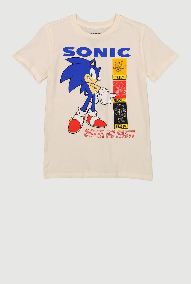 Boys Sonic Gotta Go Fast Graphic Tee