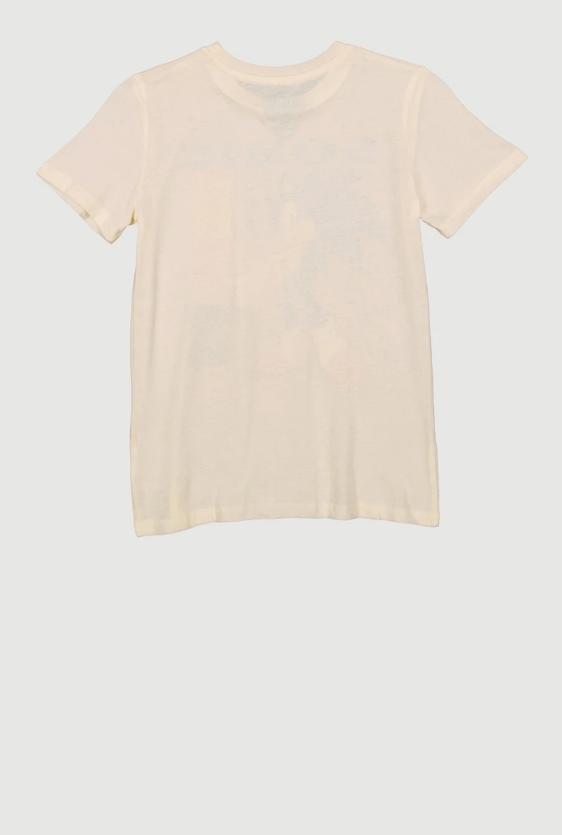 Boys Sonic Gotta Go Fast Graphic Tee, Beige, Size 8