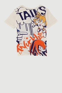Boys Sonic Tails and Knuckles Graphic Tee