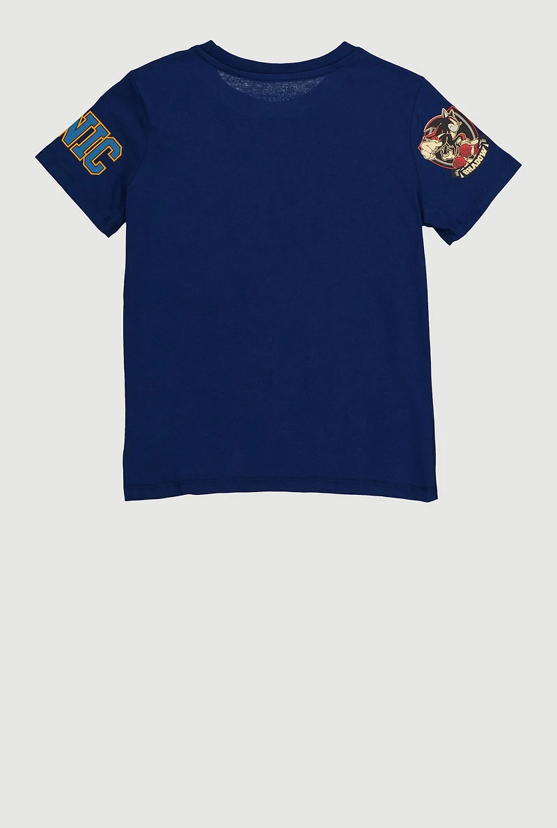 Boys Sonic the Hedgehog Chenille Patch Graphic Tee