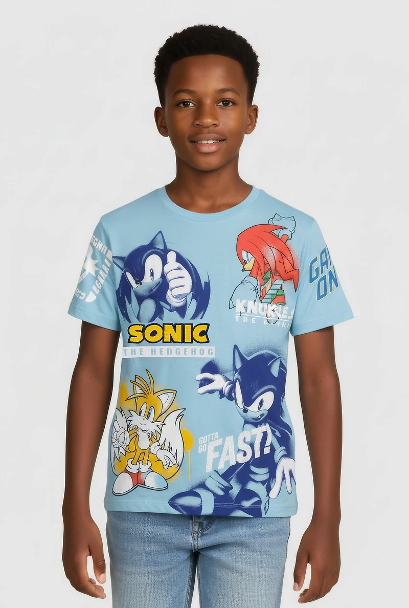 Boys Sonic the Hedgehog and Friends Graphic T-Shirt