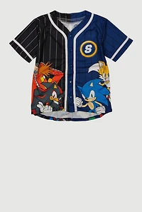 Boys Shadow and Sonic Baseball Jersey