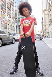 Boys King Of The World Tee, Red, Size 10-12