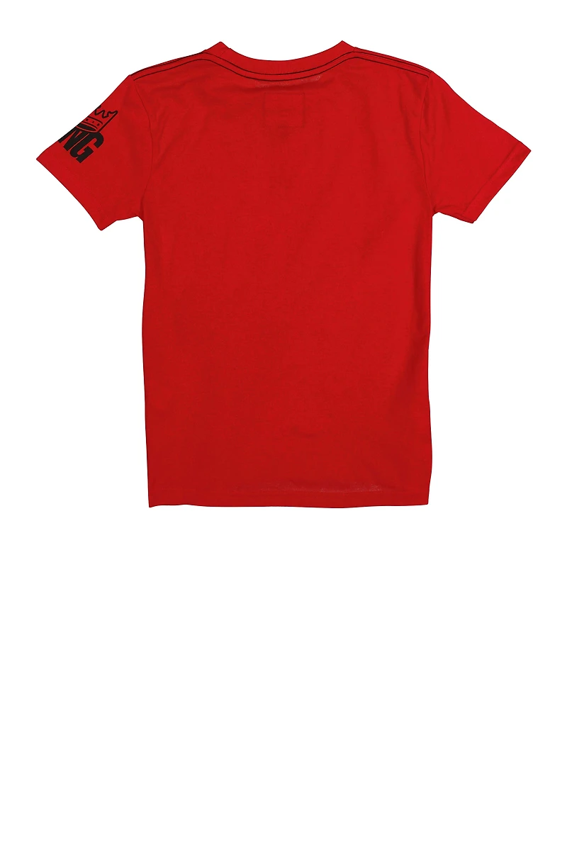 Boys King Of The World Tee, Red,