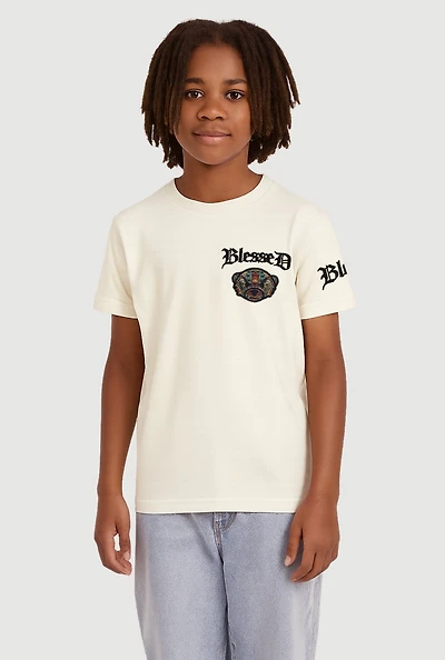 Boys Blessed Teddy Graphic Tee