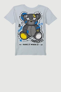 Boys Fearless Teddy Short Sleeve Graphic Tee