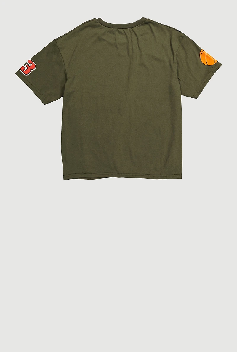 Boys Good Vibes 23 Graphic T-Shirt, Green, Size 12-14