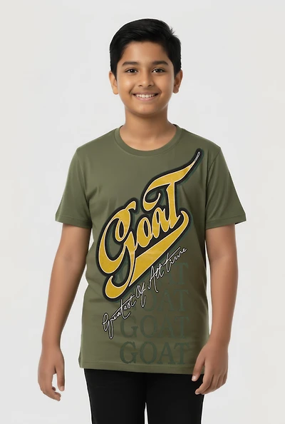Boys Goat Graphic Short Sleeve Tee