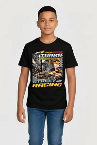 Boys Street Racing Graphic Short Sleeve Tee