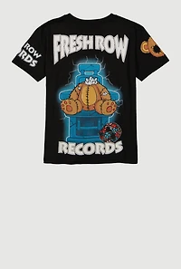 Boys Bear Graphic Tee, Black, Size S