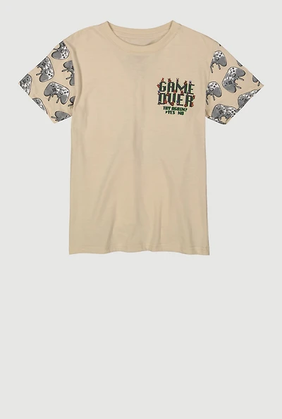 Boys Game Over Try Again Tee
