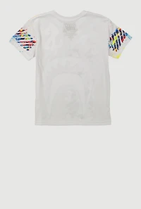 Boys Paint Splatter Sharkbite Graphic Tee, Multi, Size M