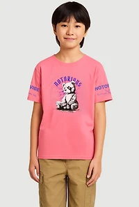 Boys Notorious Vibe Bear Graphic Tee