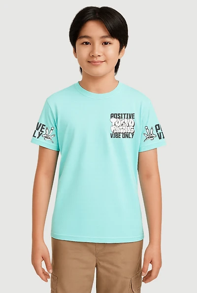 Boys Positive Tokyo Racing Graphic Tee, Blue, Size S