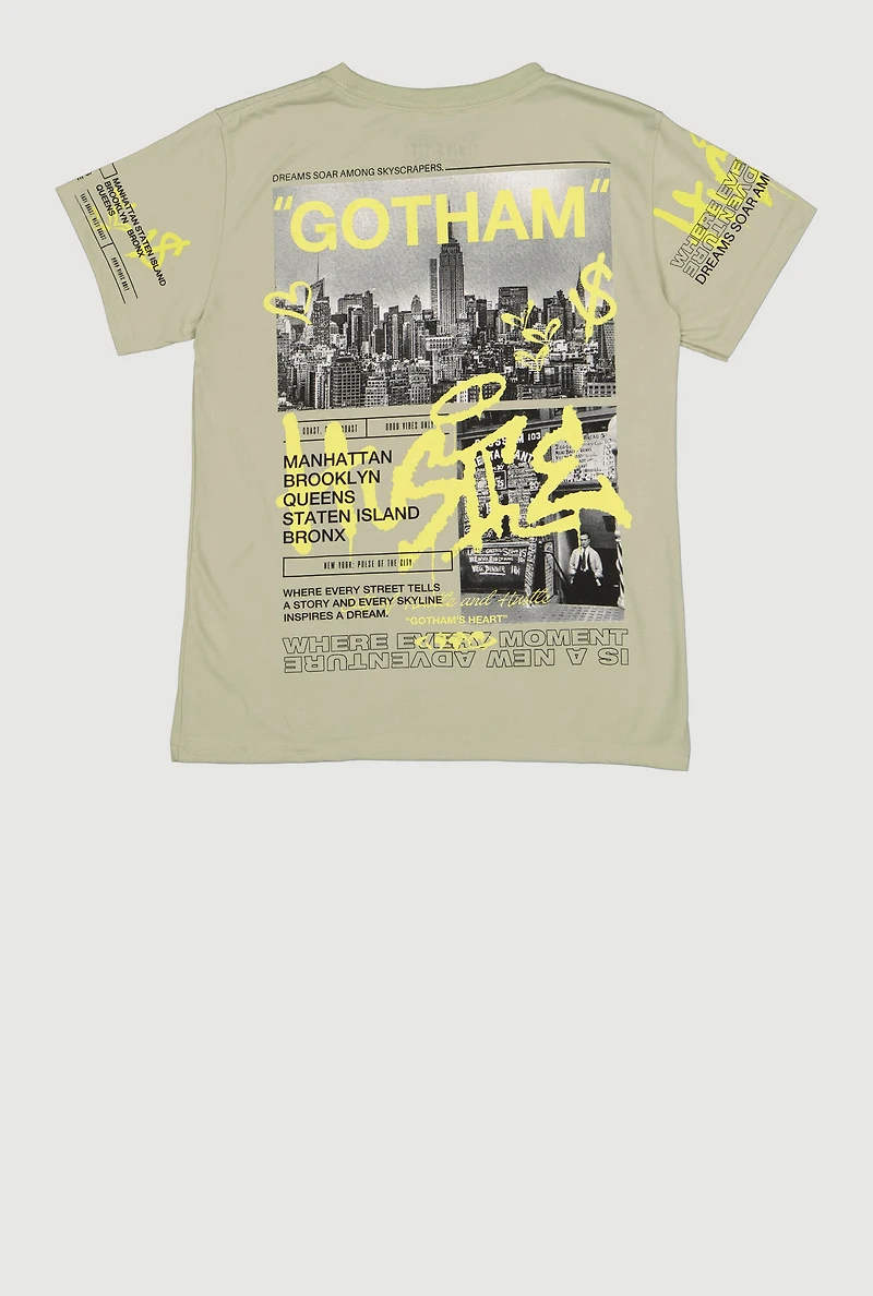 Boys Gotham City Graphic T-Shirt