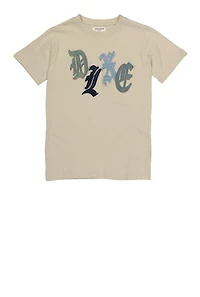Boys DLXE Short Sleeve Graphic Tee, Beige, Size XL