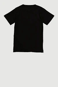 Boys Paint Splatter Boss Bear Graphic T-Shirt, Black, Size 14-16