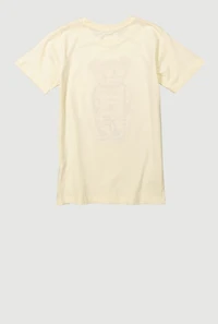 Boys Boss Bear Graphic Crew Neck T-Shirt, Beige, Size 14-16