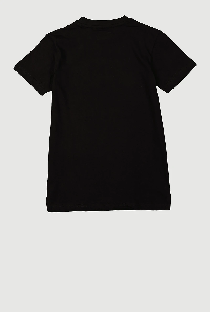 Boys Rhinestone Money Dept Graphic Tee, Black, Size 18-20