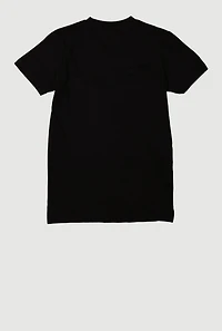 Boys Graphic Rhinestone Short Sleeve T-Shirt, Black,