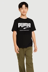 Boys International Sportswear Sneaker Graphic Print Tee, Black, Size S