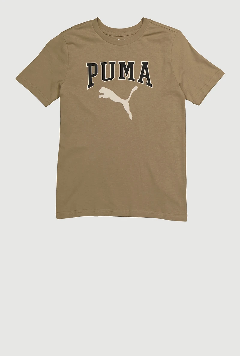 Boys Logo Graphic Crew Neck Top