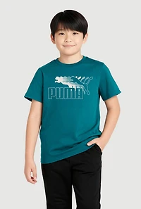 Boys Puma Graphic Tee with Socks