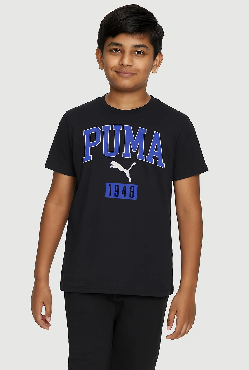 Boys Puma 1948 Graphic Tee and Socks
