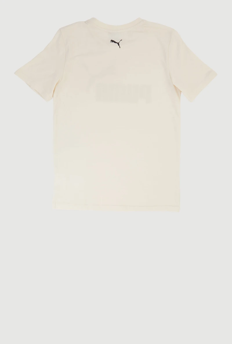 Boys Puma Logo Graphic Tee with Socks