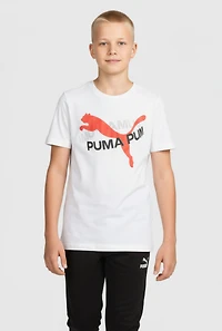 Boys Puma Orbit Graphic Tee and Socks