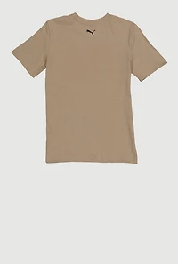 Boys Puma Logo Graphic Tee and Contrast Trim Socks