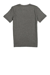 Boys Puma Marled Graphic Tee, Grey, Size M