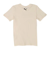 Boys Puma T Shirt with Socks, Beige, Size 8