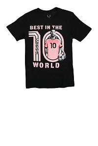 Boys 10 Messi Best The World Tee