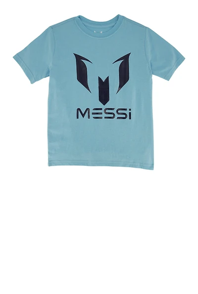 Boys Messi Logo Short Sleeve Tee